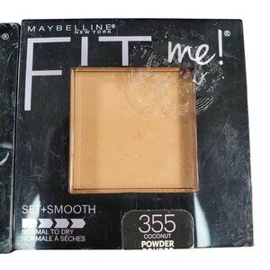 Maybelline Pressed Powder Coconut 355 Face Make Up New York Fit Me Set Smooth